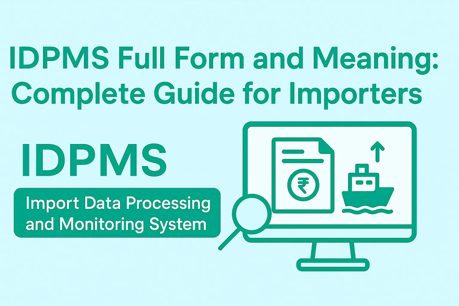 IDPMS Full Form and Meaning: Complete Guide for Importers