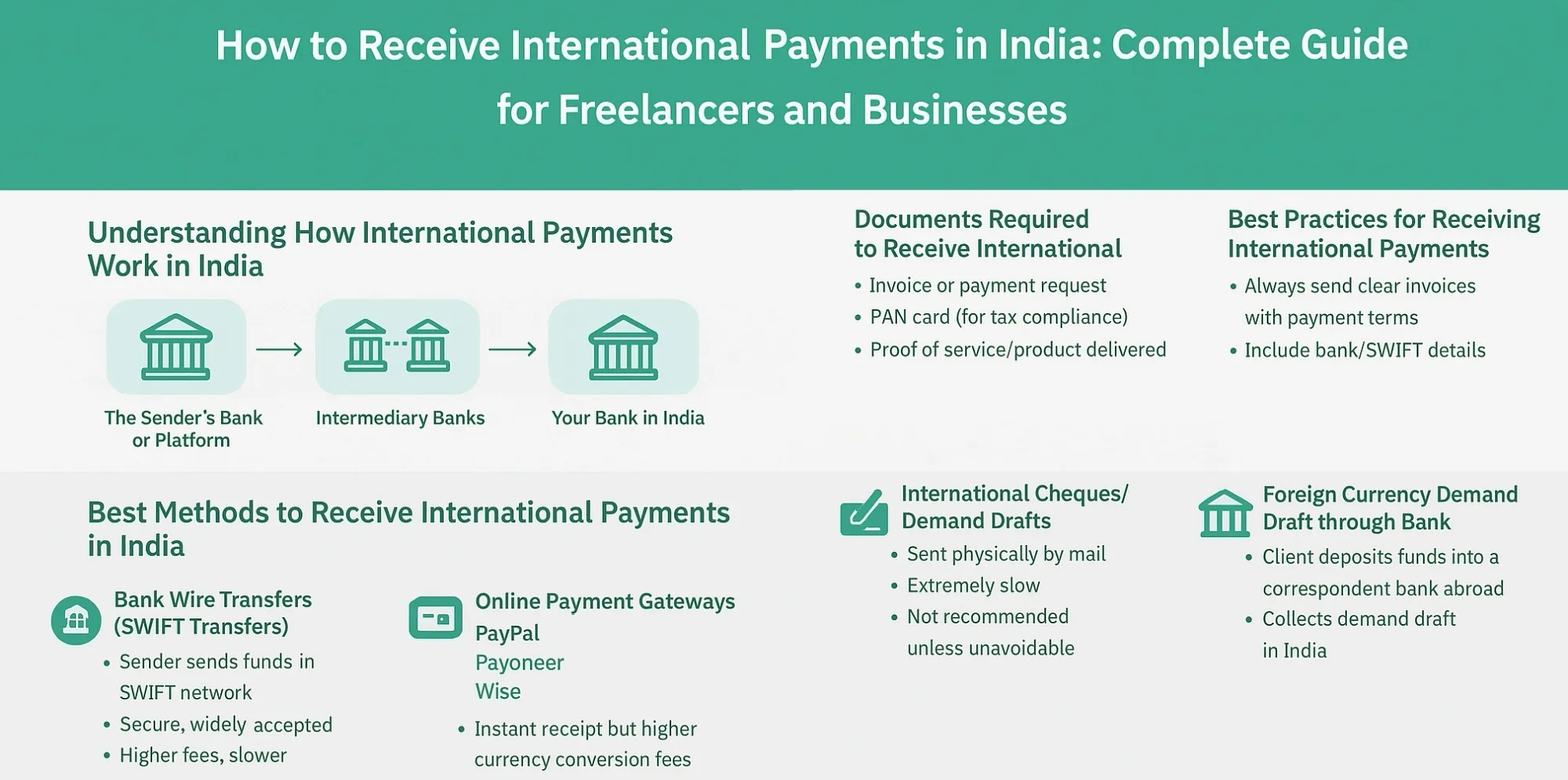 How to Receive International Payments in India