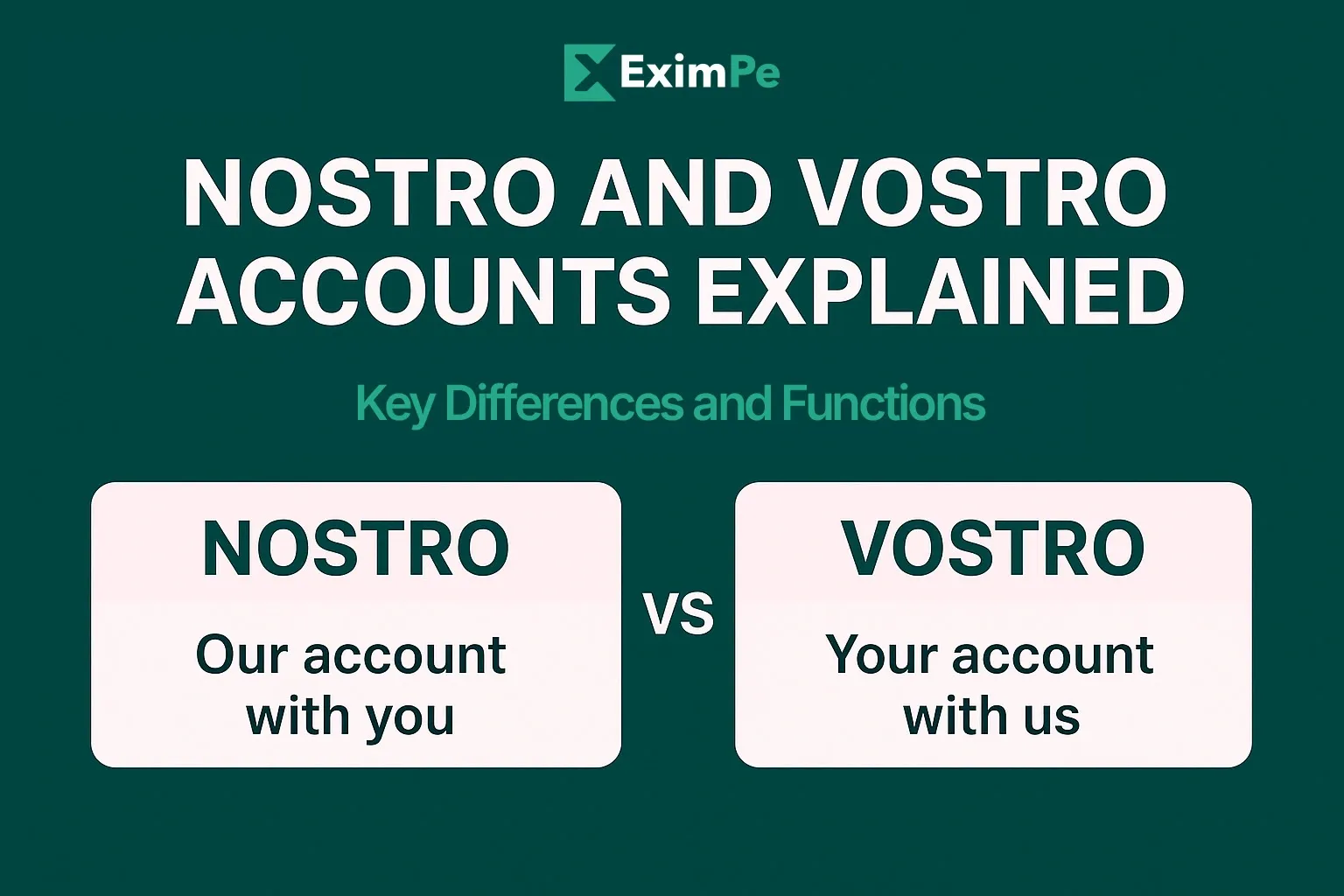 Nostro and Vostro Accounts Explained: Key Differences and Functions